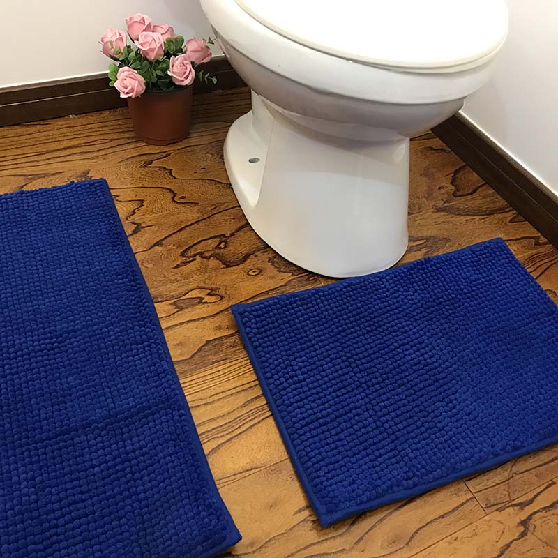 Chenille deluxe non-slip bathroom mat