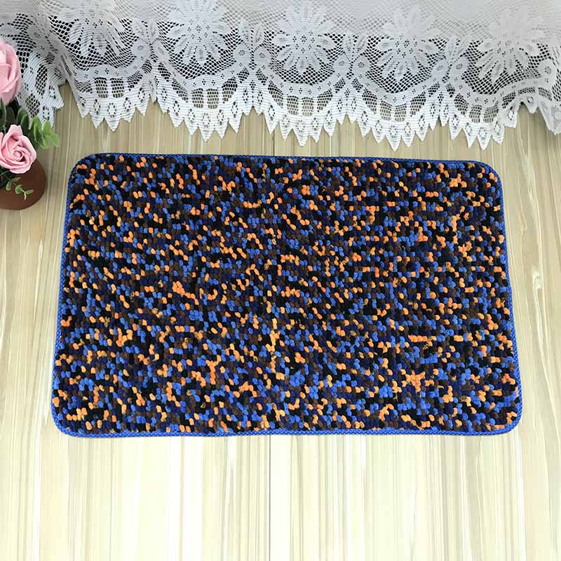 Water-absorbing chenille fabric material polyester mat